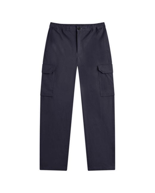 Paul Smith Blue Elastic Waist Cargo Pants for men