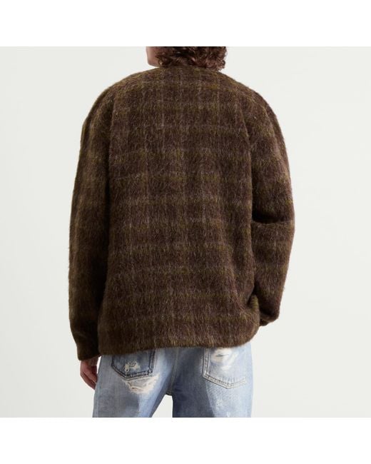 Our Legacy Brown Mohair Cardigan for men