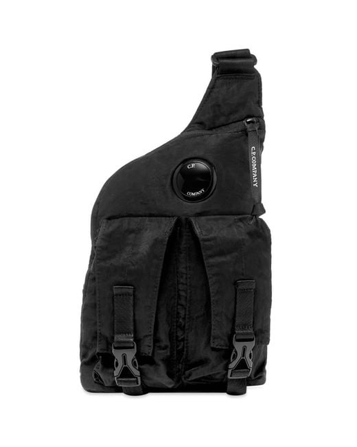C P Company Black Cross Body Bag for men