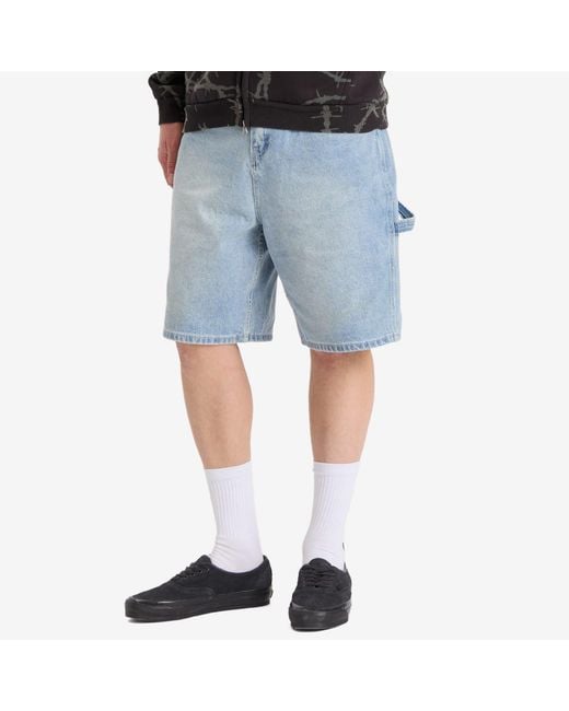Butter Goods Blue Weathergear Denim Shorts for men