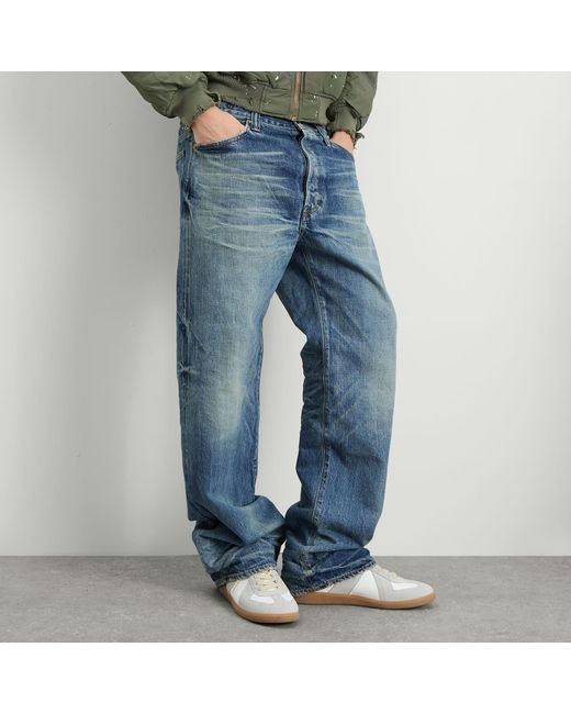 Mastercraft Union Blue Showa Relaxed Taku Jeans True Vintage for men