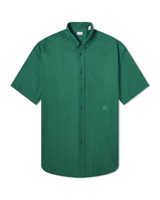 Burberry Green Ekd Logo Short Sleeve Shirt for men
