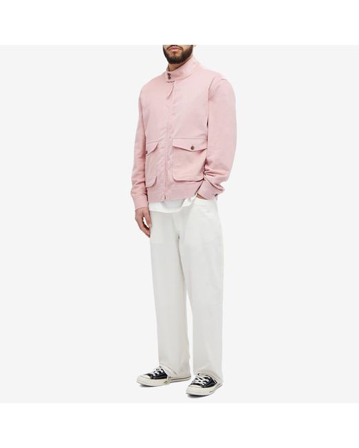 Pop Trading Co. Pink Full Zip Minicord Jacket for men