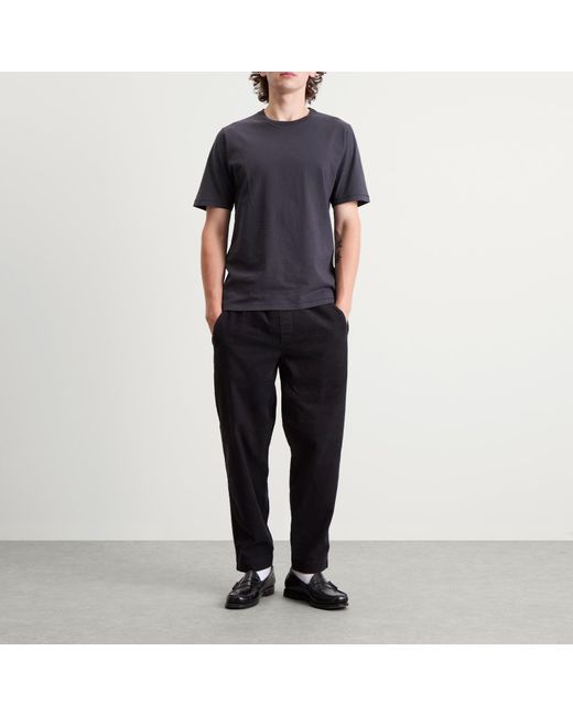 Folk Black Contrast Sleeve T-Shirt for men