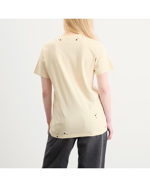 Isabel Marant Natural Yazrane Pierced T-Shirt