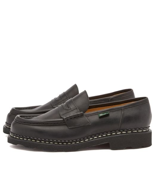 Paraboot Black Orsay Penny Loafer