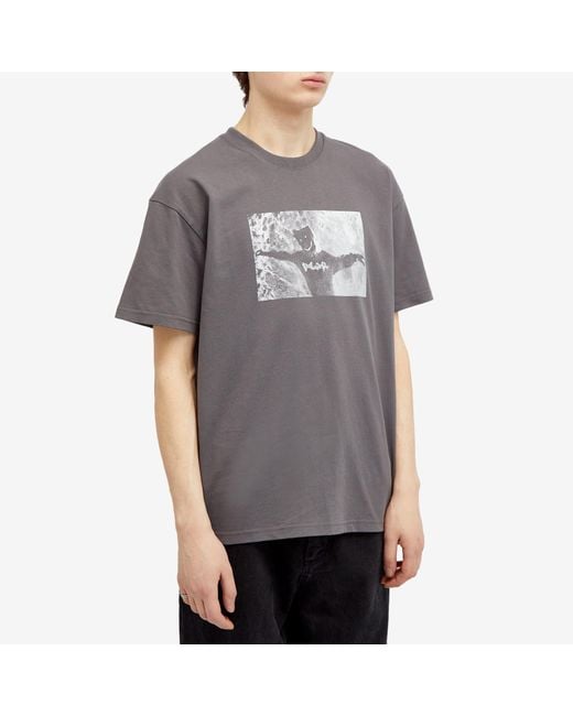 POLAR SKATE Gray Sustained Disintegration T-Shirt for men