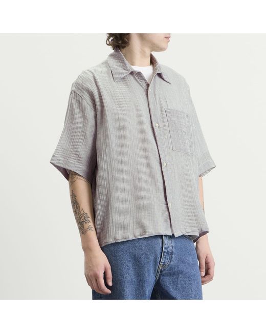 Won Hundred Gray Maza Short Sleeve Shirt for men