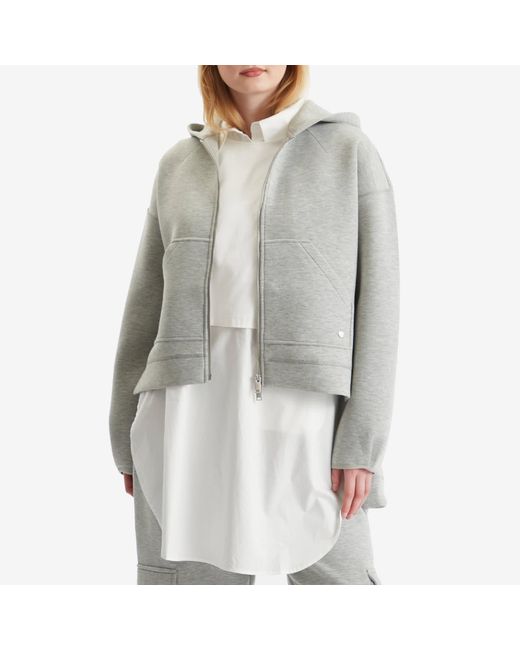 Stel Gray Split Hem Hoodie