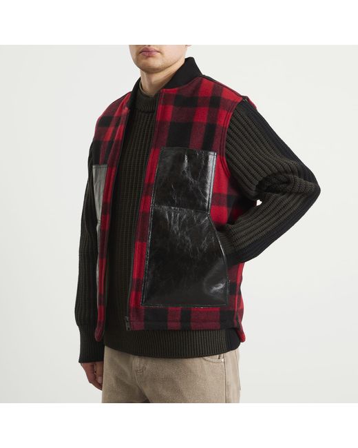 Junya Watanabe Red X Filson Wool Vest for men