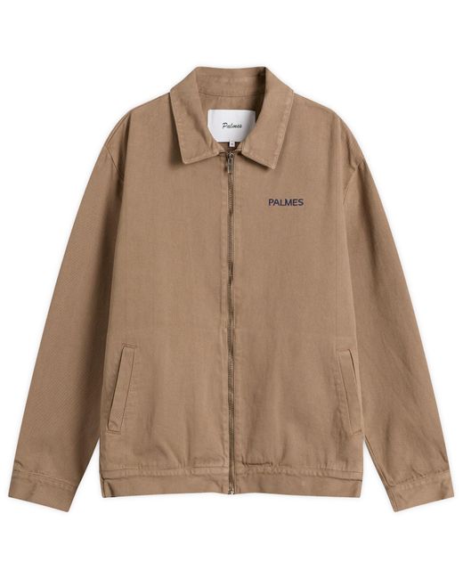 Palmes Brown Forever Zip Jacket for men