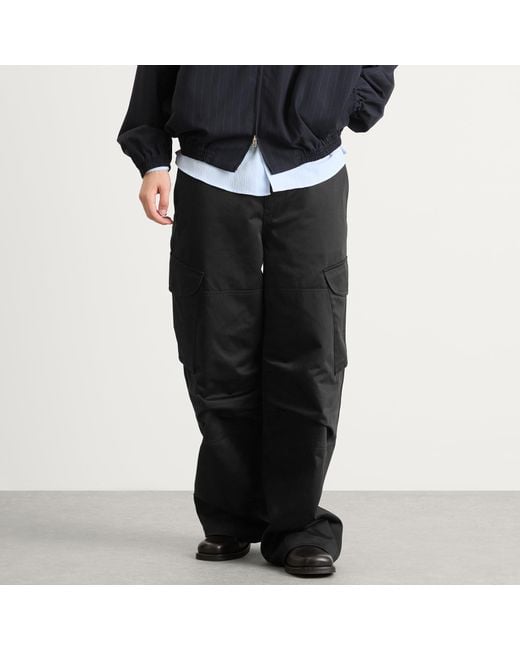 Acne Gray Patsono Heavy Cotton Satin Trouser for men