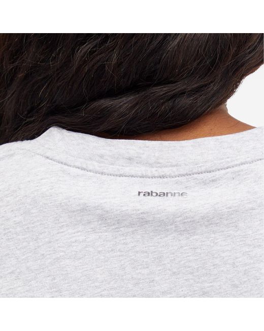 Rabanne Gray Crop T-Shirt