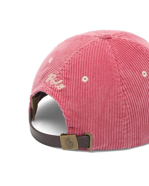 Polo Ralph Lauren Pink Corduroy Ny Cap for men