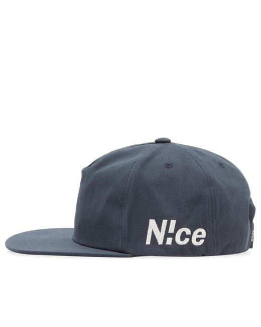 N!CE Blue Side Logo Cap for men
