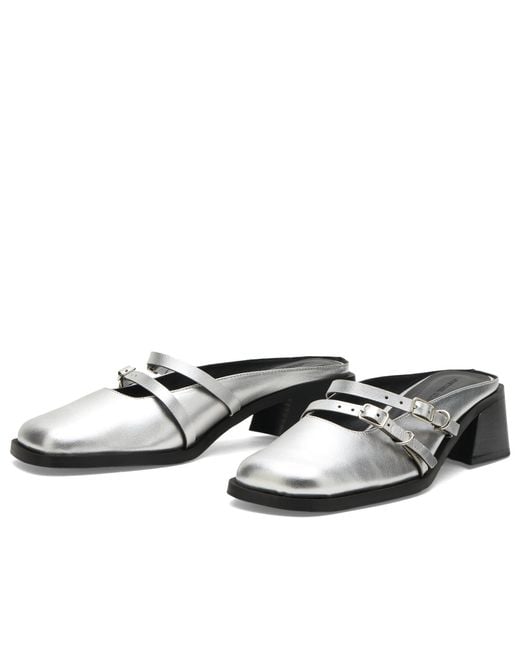 Justine Clenquet Black Andie Mules