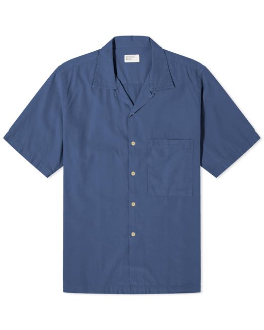 Universal Works Blue Gardenia Lycot Camp Ii Shirt for men