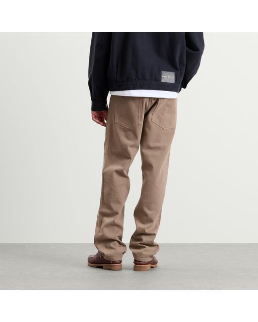 Palmes Brown Coarse Trousers for men