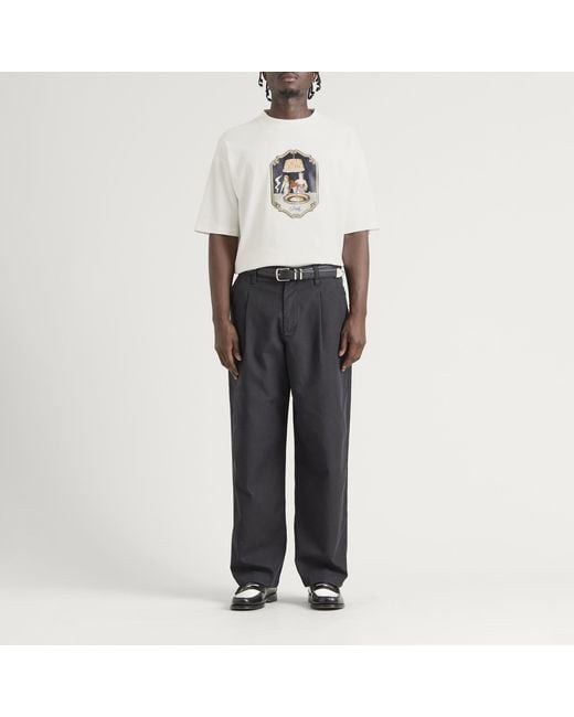 Drole de Monsieur White Casino Scene T-Shirt for men