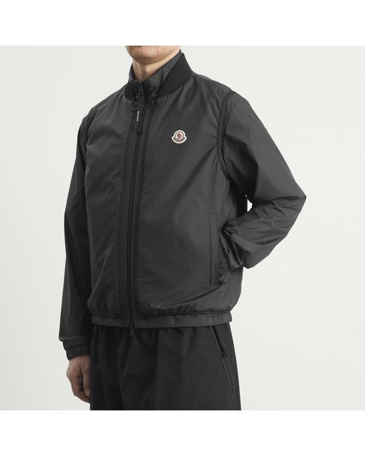 Moncler Black Hemmoor Jacket With Removable Gilet for men