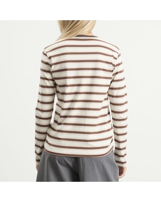Auralee Multicolor Gradient Stripe Long Sleeve T-Shirt