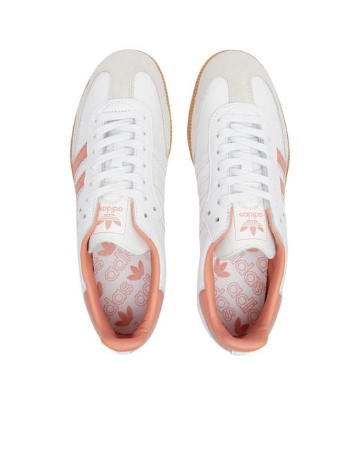 Adidas Originals White Samba Og W Sneakers for men