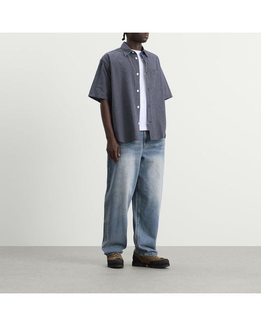 Dime Blue Baggy Denim Pants for men