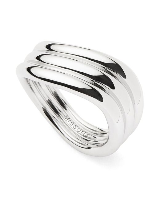 Missoma Metallic X Savi Signature Triple Ring