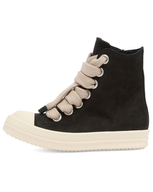 Rick Owens Black Jumbolace Sneaker
