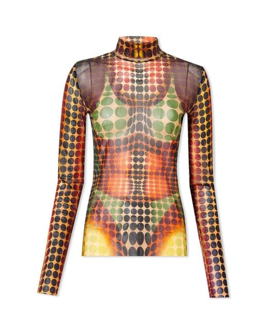 jean paul gaultier mesh top mens