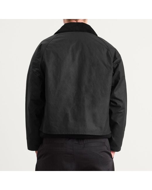 Barbour Sl Spey Wax Jacket in Black for Men | Lyst