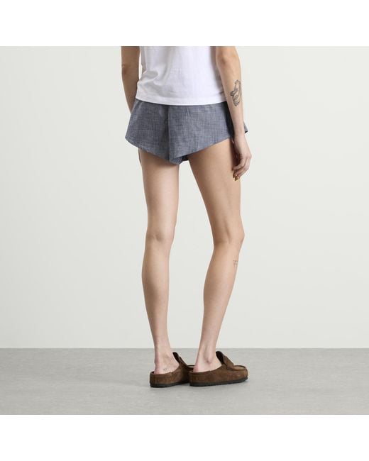 Calvin Klein Blue Chambray Short