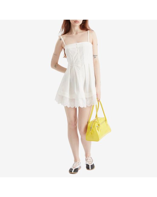 Peachy Den White Renee Mini Dress