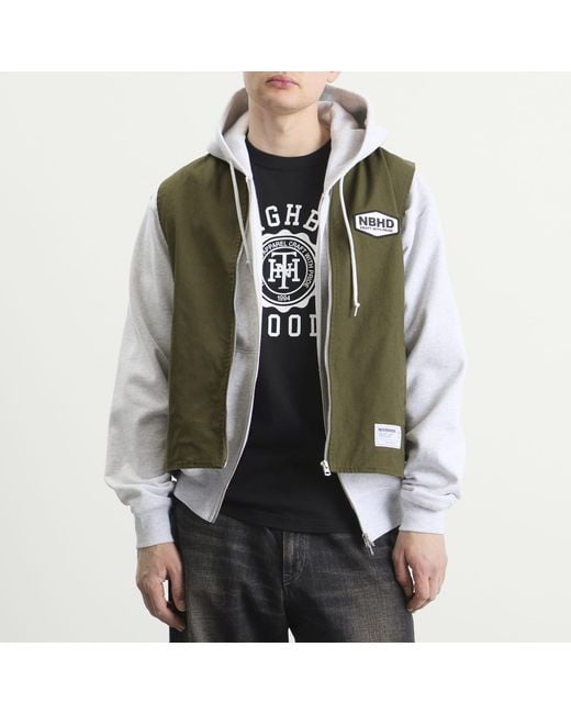 Neighborhood Green Zip Work Vest for men