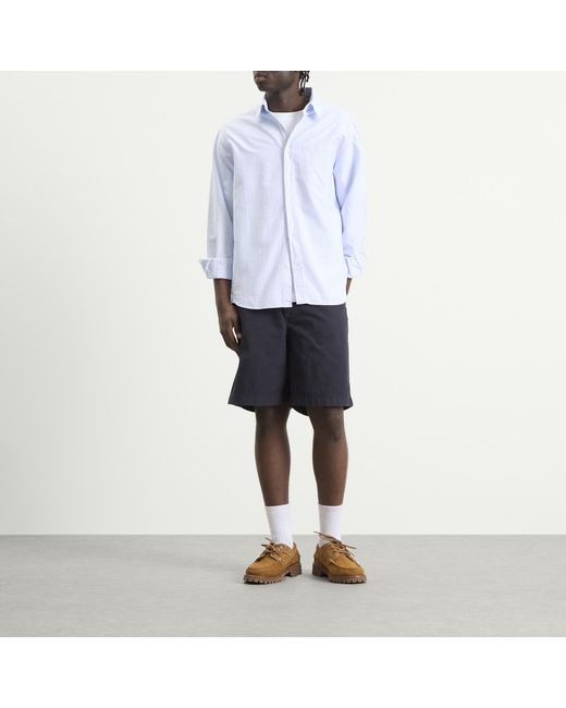 Norse Projects Blue Kvitfell Relaxed Twill Shorts for men