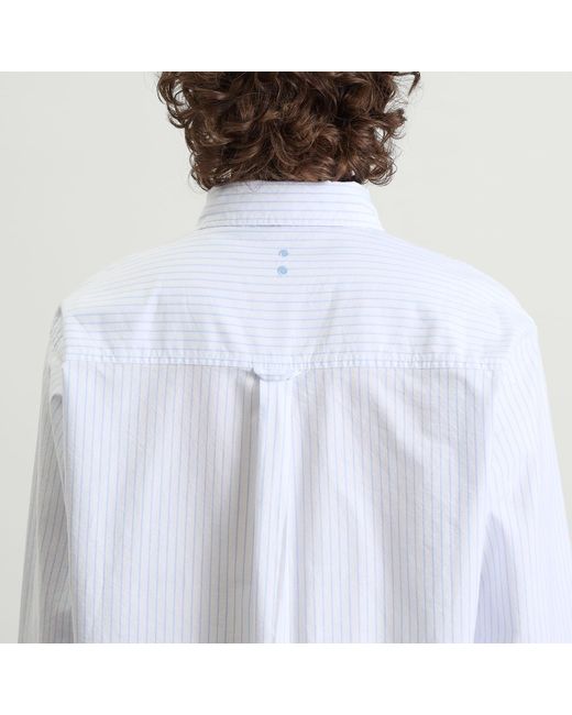 About Blank White Oxford Script Shirt for men