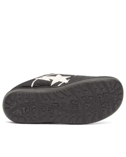 A Bathing Ape Black X Subu Puffer Sandals for men