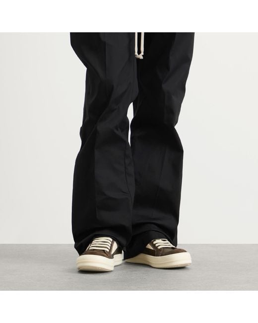 Rick Owens Brown Suede Vintage Sneaks for men