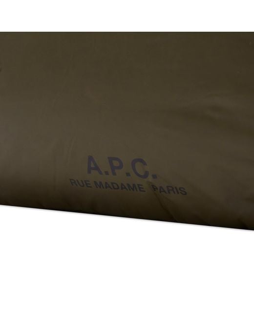 A.P.C. Green Bomber Jacket Bag for men