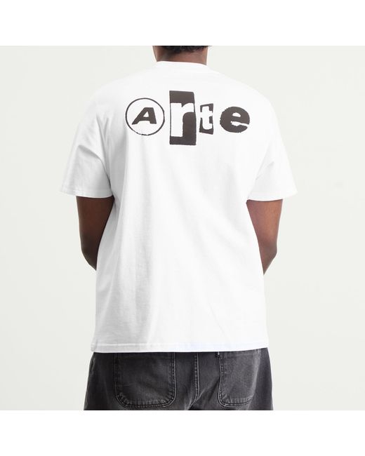 Arte' White Back Collage T-Shirt for men