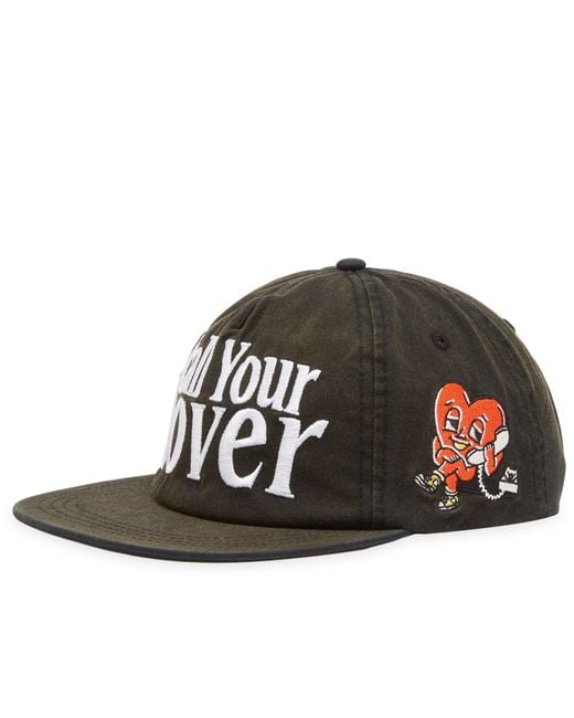 Market Black Call My Lover 5 Panel Cap for men