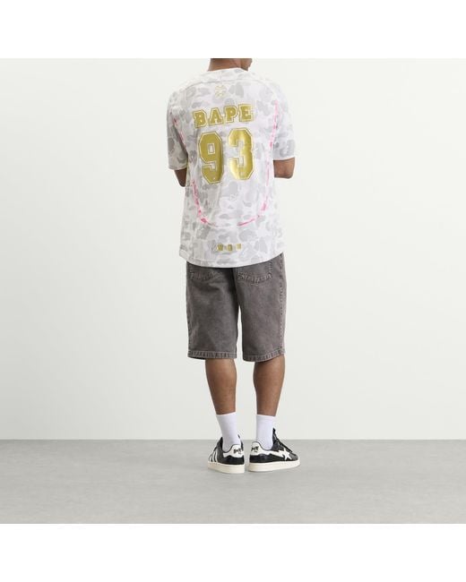 Adidas Blue X Bape Teamgeist T-Shirt for men
