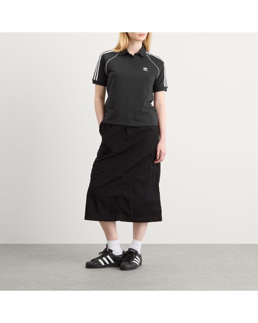 Adidas Black Sst Adicolor Short Sleeve Polo