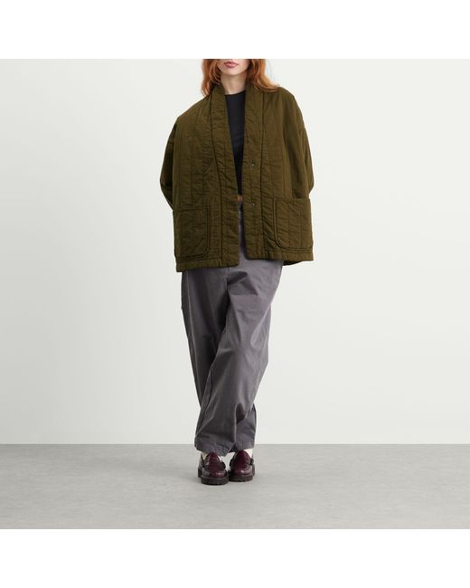 Girls Of Dust Green Edo Quilted Jacket