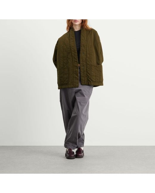 Girls Of Dust Green Edo Quilted Jacket