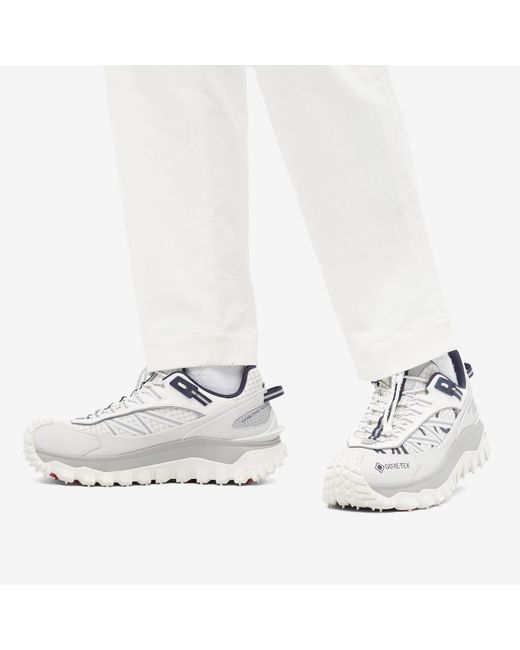 Moncler White Trailgrip Gore-Tex Low Top Sneakers for men