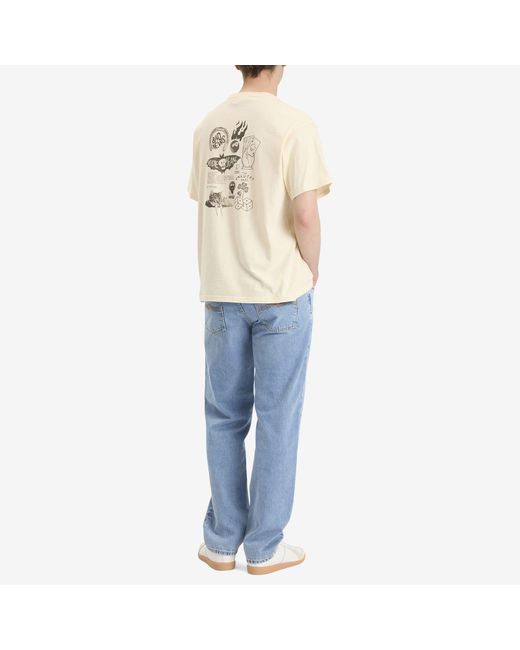 Nudie Jeans Natural Koffe Falls T-Shirt for men