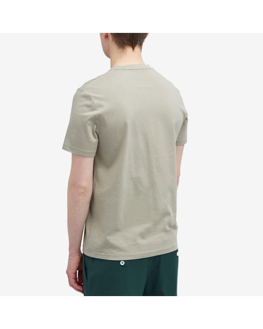 Fred Perry Gray Embroidered T-Shirt for men