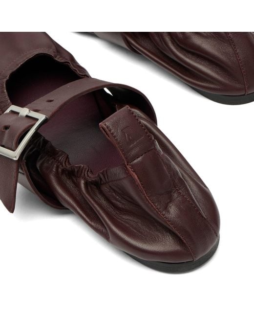 Alohas Brown Sarea Leather Ballet Flat