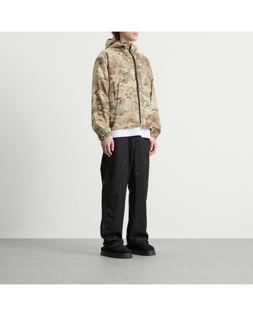 Cole Buxton Brown Nylon Windbreaker for men
